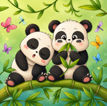 Cute coloring artwork