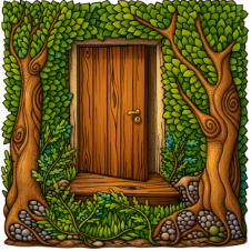 Scenery coloring artwork
